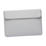 Maxbell Laptop Sleeve Case with Stand Protective Cover Carrying Case PU Leather Bag Light Gray