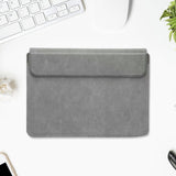 Maxbell Laptop Sleeve Case with Stand Protective Cover Carrying Case PU Leather Bag Dark Gray