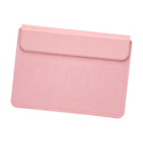 Maxbell Laptop Sleeve Case with Stand Protective Cover Carrying Case PU Leather Bag Pink