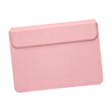Maxbell Laptop Sleeve Case with Stand Protective Cover Carrying Case PU Leather Bag Pink
