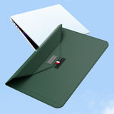 Maxbell Laptop Sleeve Lightweight Liner Case Storage with Invisible Stand Laptop Bag Dark Green
