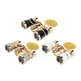 Maxbell 3x25 Theater Binoculars Multifunctional Telescope for Travel Musical Concert Black