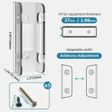 Maxbell Wall & Under Desk Laptop Mount Holder Home Office Enhanced Stability Bracket transparent