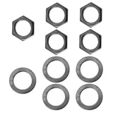 Maxbell 10 Pieces Electric Guitar Bass Jack Output Socket Nuts Washers
