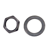 Maxbell 10 Pieces Electric Guitar Bass Jack Output Socket Nuts Washers