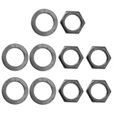 Maxbell 10 Pieces Electric Guitar Bass Jack Output Socket Nuts Washers