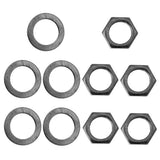 Maxbell 10 Pieces Electric Guitar Bass Jack Output Socket Nuts Washers