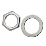 Maxbell 10 Pieces Electric Guitar Bass Jack Output Socket Nuts Washers