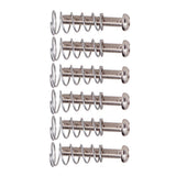 Maxbell 12 Pieces Electric Guitar Bass Bridge Tailpiece Saddles Screws w/ Springs