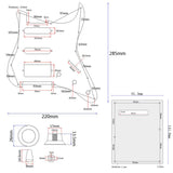 Prewired Pickguard SSH Alnico V Humbucker for Electric Guitar Parts