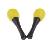Maxbell 1 Pair Hand Percussion Maraca Children Rattle Toys Yellow - Aladdin Shoppers