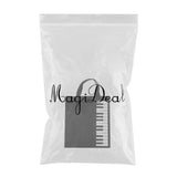 Maxbell 2xPure Cotton Piano Keys Musical Handbag Tote Bag Shopping Bag Gift Black