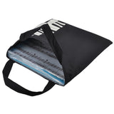 Maxbell 2xPure Cotton Piano Keys Musical Handbag Tote Bag Shopping Bag Gift Black