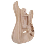 Maxbell Wood Unfinished Electric Guitar Body + Neck for Fender ST Guitar DIY Parts
