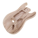 Maxbell Wood Unfinished Electric Guitar Body + Neck for Fender ST Guitar DIY Parts
