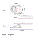Maxbell Tremolo Bridge Tailpiece For TL Electric Guitar Replacement Chrome - Aladdin Shoppers