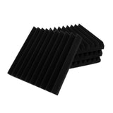 Maxbell 12pcs Studio Acoustic Foam Panels Nosie Dampening Foam Black