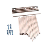 Maxbell 17 Note Kalimba Thumb Piano Steel Keys+2pcs Wooden Bridge for DIY Kalimbas