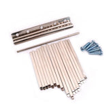 Maxbell 17 Note Kalimba Thumb Piano Steel Keys+2pcs Wooden Bridge for DIY Kalimbas