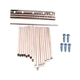 Maxbell 17 Note Kalimba Thumb Piano Steel Keys+2pcs Wooden Bridge for DIY Kalimbas
