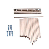 Maxbell 17 Note Kalimba Thumb Piano Steel Keys+2pcs Wooden Bridge for DIY Kalimbas