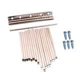 Maxbell 17 Note Kalimba Thumb Piano Steel Keys+2pcs Wooden Bridge for DIY Kalimbas
