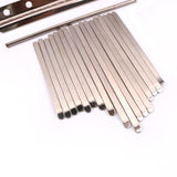 Maxbell 17 Note Kalimba Thumb Piano Steel Keys+2pcs Wooden Bridge for DIY Kalimbas
