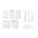 Maxbell White Mother of Pearl Shell Guitar Block Blank Fretboard Inlay Material Set