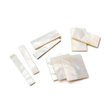 Maxbell White Mother of Pearl Shell Guitar Block Blank Fretboard Inlay Material Set