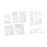 Maxbell White Mother of Pearl Shell Guitar Block Blank Fretboard Inlay Material Set