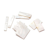 Maxbell White Mother of Pearl Shell Guitar Block Blank Fretboard Inlay Material Set