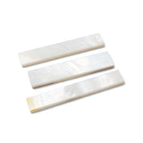 Maxbell White Mother of Pearl Shell Guitar Block Blank Fretboard Inlay Material Set