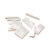Maxbell White Mother of Pearl Shell Guitar Block Blank Fretboard Inlay Material Set