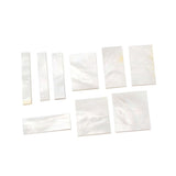 Maxbell White Mother of Pearl Shell Guitar Block Blank Fretboard Inlay Material Set