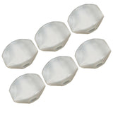 6 Pieces Plastic Guitar Tuning Pegs Keys Buttons Caps Knobs Acoustic Guitar Replacement Parts White