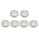 6 Pieces Plastic Guitar Tuning Pegs Keys Buttons Caps Knobs Acoustic Guitar Replacement Parts White