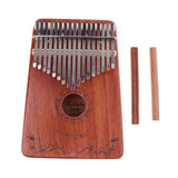 Maxbell 17 Note Kalimba Thumb Piano Steel Keys+2pcs Wooden Bridge for DIY Kalimbas