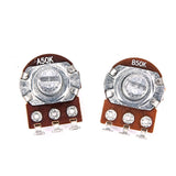 Maxbell Guitar Potentiometer A50K B50K Split Shaft Linear Taper Volume Tone Pot - Aladdin Shoppers