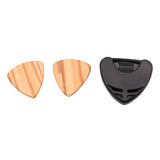 Maxbell Acoustic Guitar 2x Pick Plectrum w/Holder Heart Shaped for Guitar Lovers
