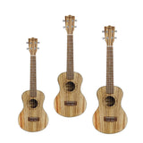 Maxbell 1 Piece Ukulele Guitar Acoustic Ukelele Zebrawood 4 Strings Guitar 21inch - Aladdin Shoppers