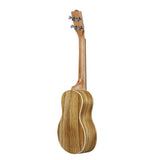 Maxbell 1 Piece Ukulele Guitar Acoustic Ukelele Zebrawood 4 Strings Guitar 21inch - Aladdin Shoppers