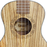 Maxbell 1 Piece Ukulele Guitar Acoustic Ukelele Zebrawood 4 Strings Guitar 21inch - Aladdin Shoppers