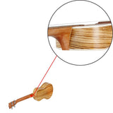 Maxbell 1 Piece Ukulele Guitar Acoustic Ukelele Zebrawood 4 Strings Guitar 21inch - Aladdin Shoppers