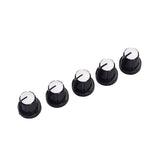 Maxbell 5 Pieces Guitar Amplifier Speed Knobs AMP Black&White Volume Tone Control