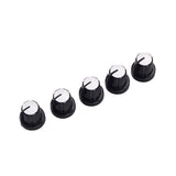 Maxbell 5 Pieces Guitar Amplifier Speed Knobs AMP Black&White Volume Tone Control