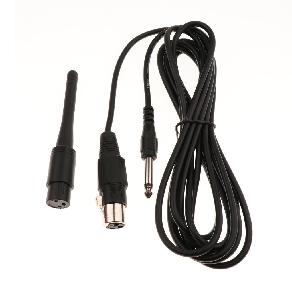 Maxbell 1 Set Wireless or Wired Microphone Portable Handheld Microphone Mic Black