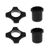 Maxbell 2 Pcs Mic Slip Holder Roller Microphone and Button Rod Sleeve Set Black