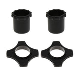 Maxbell 2 Pcs Mic Slip Holder Roller Microphone and Button Rod Sleeve Set Black