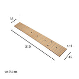 Maxbell 2 Pcs Solid Wood Maple 17 Frets Ukulele Fingerboard Fretboard for 21"Ukulele