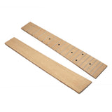 Maxbell 2 Pcs Solid Wood Maple 17 Frets Ukulele Fingerboard Fretboard for 21"Ukulele